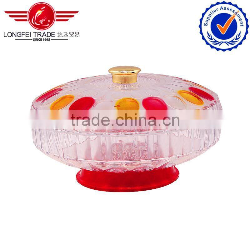 2014 best products colorful glass fruit bowl