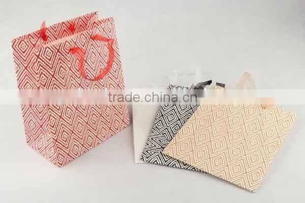 Colorful Shopping Paper Bag Through Foaming Process/Printed Foldable Gift Bag