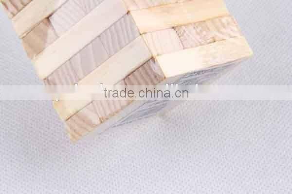 48PC Wooden /Stack Game With Three Dice Building Block/Board Game