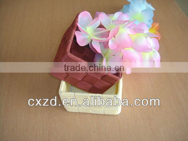 Modern kitchen family of white folding willow basket