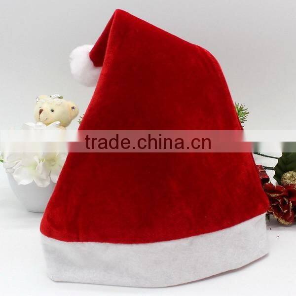 New products 2017 red vintage traditional fabric Xmas cap wool felt Crazy Christmas hats for men women holiday ornaments gifts