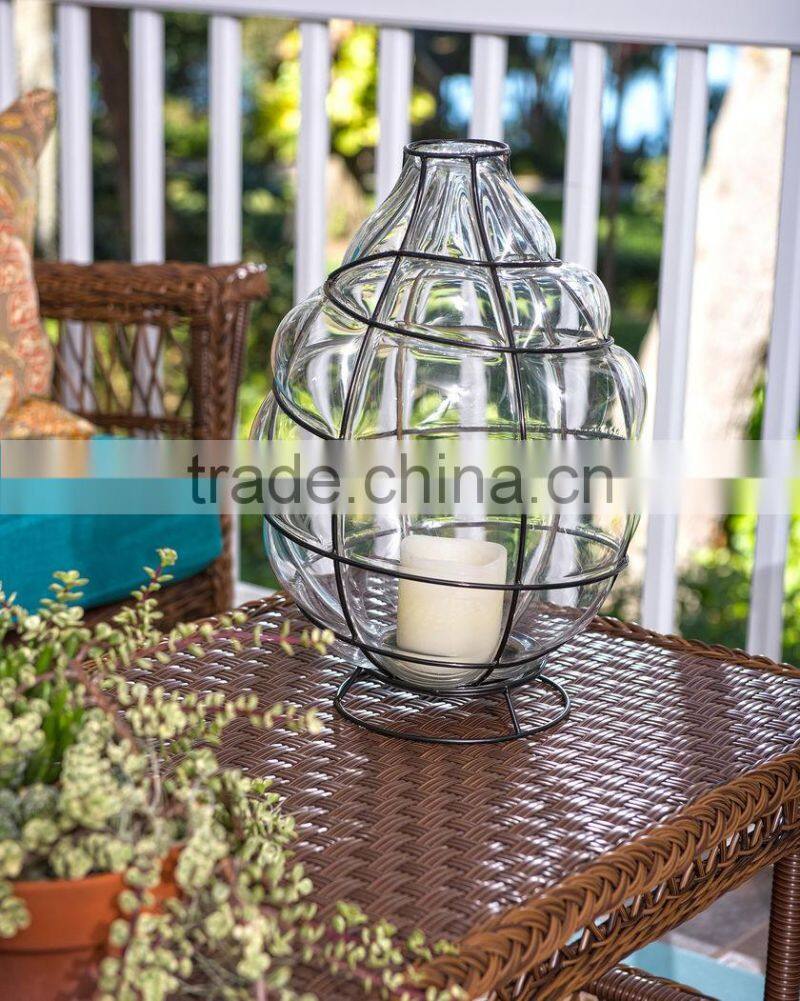 Creative Glass Candleholder For Home Decor Candle Lantern