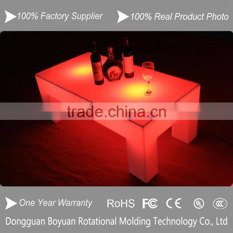Well Molded White Plastic Case LED Illuminated Salon Furniture