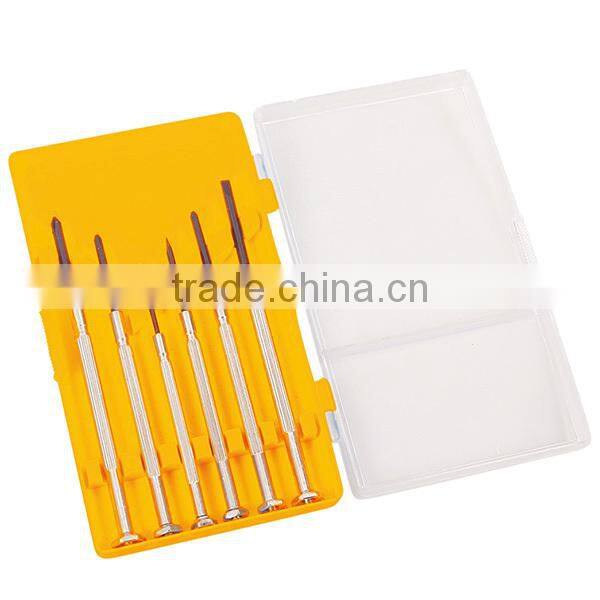 WT8011 Worksite Brand Hand Tools 6Pcs Precision Screwdriver Set