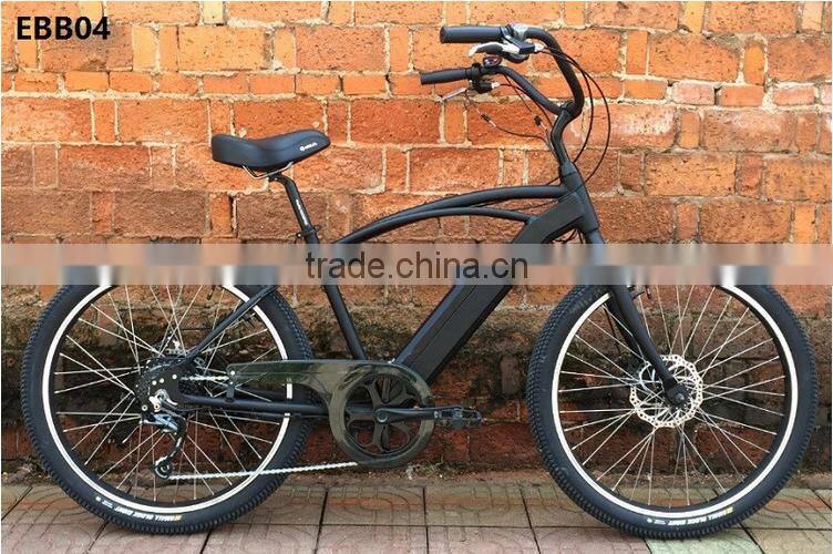 2017 Newly design 26 inch aluminum electric beach cruiser bike