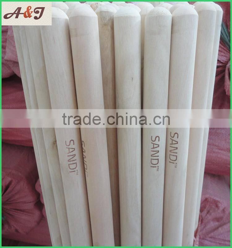 Hot-stamping logo on natural wooden handle/wooden stick/wooden pole