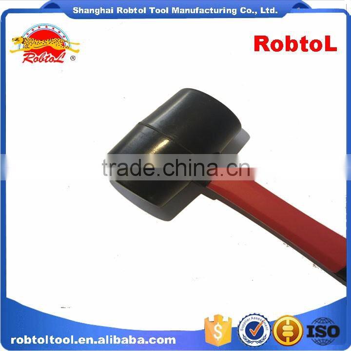 32oz Rubber Hammer Double Face Two Way Mallet Plastic Nylon Head