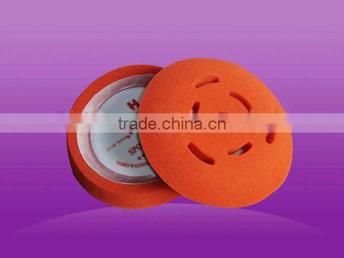 Concavity polish pad with holes