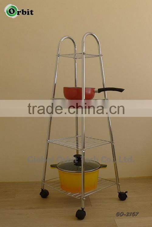 kitchen stainless steel wire metal storage shelf