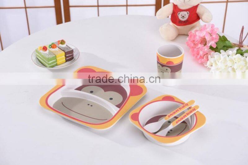 Tableware Sets Bamboo Fiber Eco Friendly Dinnerware Sets For Kids/Baby