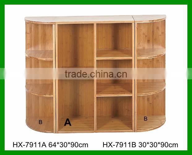 Cheap Modern Bamboo Book Cabinet, Storage Cabinet, Display Cabinet