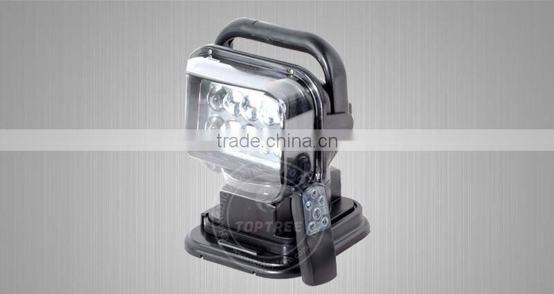 Marine 5W led spotlight, auto car LED spot lights 50W remote control spot light 12v