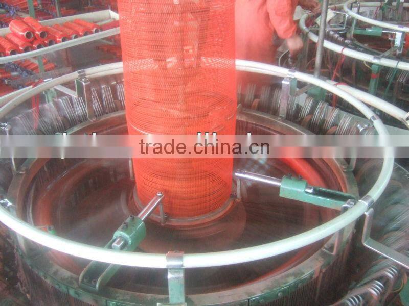 45*75cm orange red color mesh bag for vegetables fruits