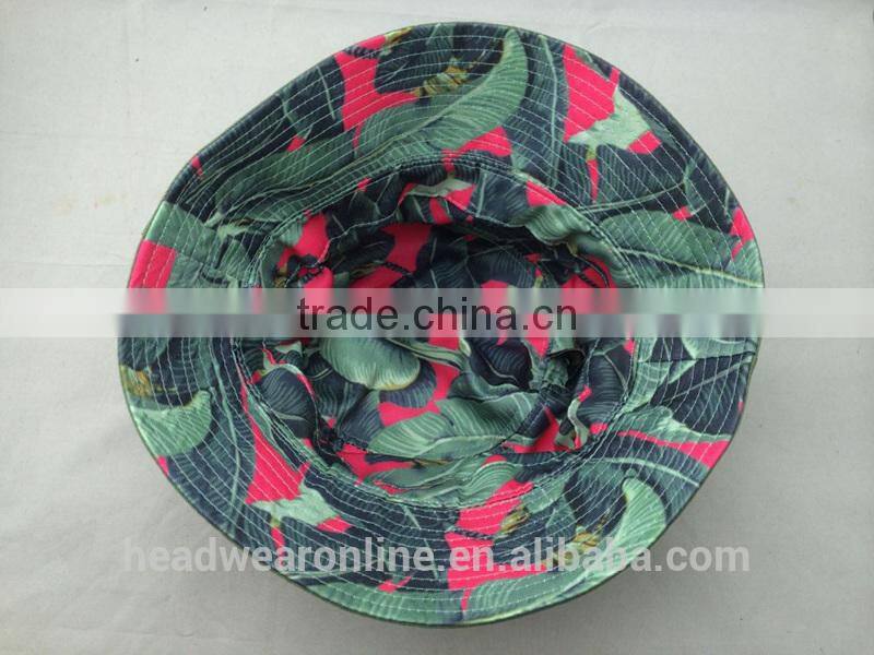 wholesale double sided printed bucket hats