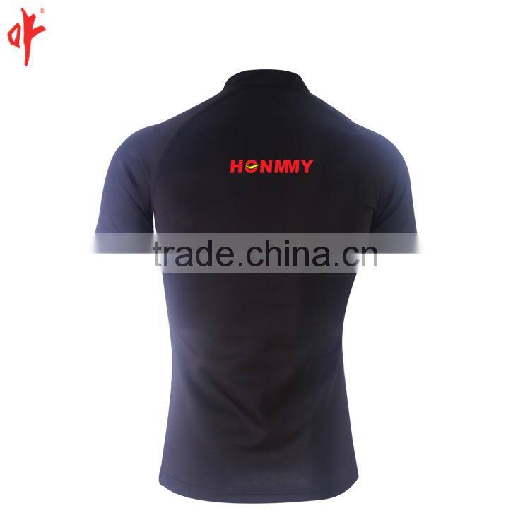 black color tight fit rugby jersey,rugby league jersey