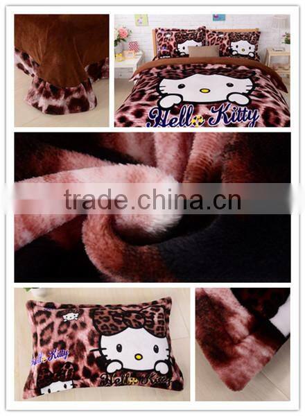 China Top selling wholesale 100%polyester flannel fabric for bedding set