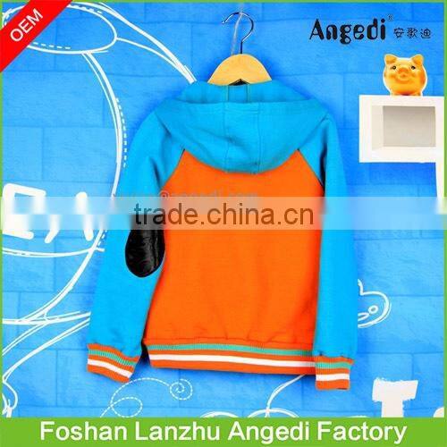 Boy's winter apparel designed hoody baseball jacket fashion and brand designs street boys' overcoat