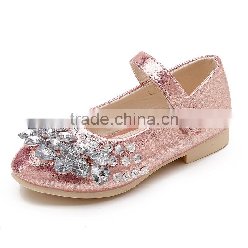 MLS01085 popular leather kids dress Baby Girls Shoes 2017