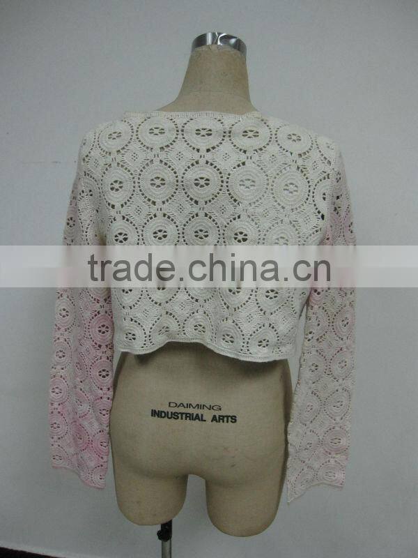 machine made crochet shawl