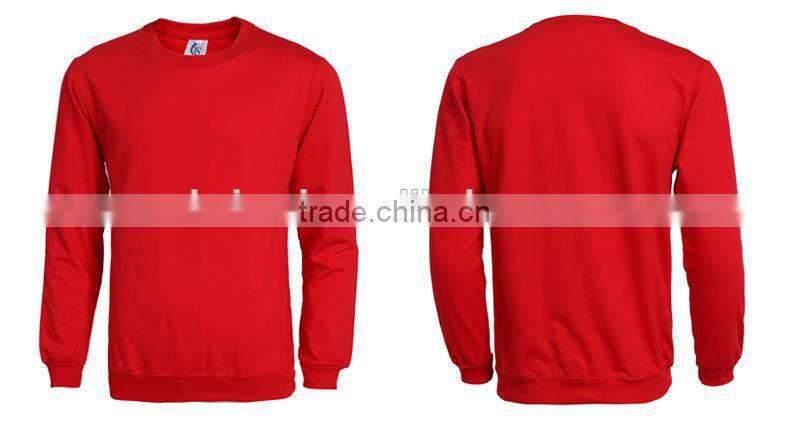 High quality 100% Cotton solid crewneck Sweatshirt blank sweatshirt wholesale made in Jiangxi