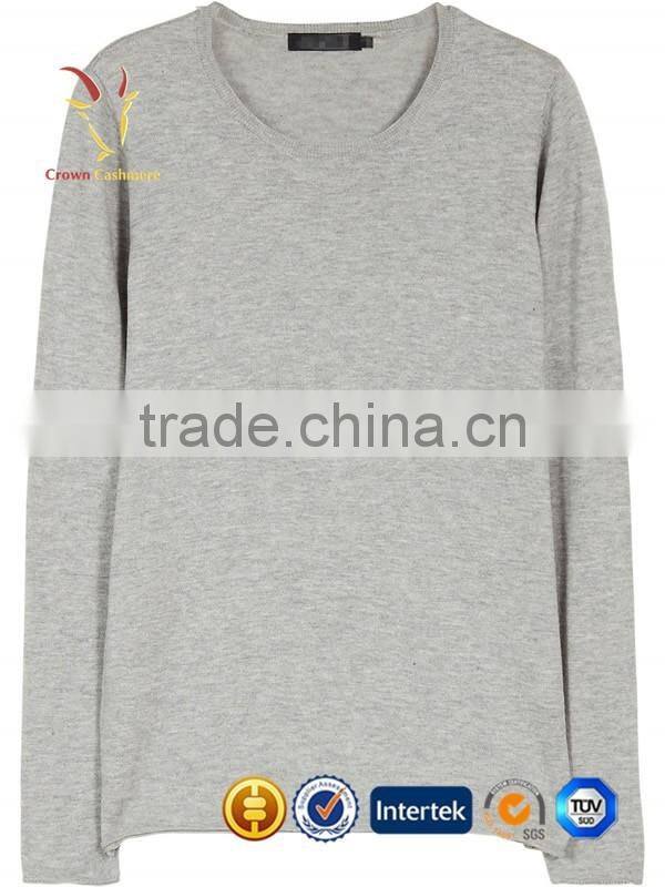 Women Grey Mongolia Cashmere Sweater