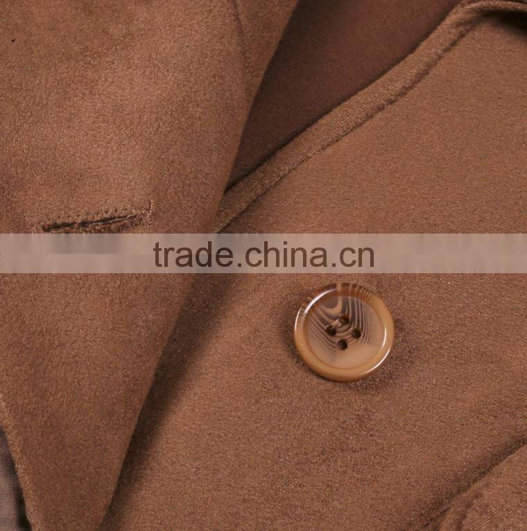 Basic Suede Fabric Jacket Coat 2017 Vintage Pocket Motorcycle Jacket Short Autumn Winter Jacket