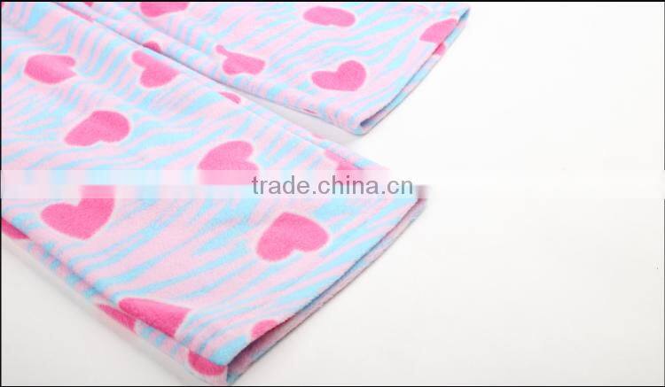 new design Autumn or Winter girls pajamas with sweatshirt and pant