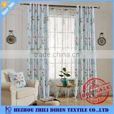 Cheap Floral Printed Oriental Curtains Fabric