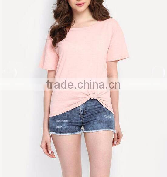 Women blank tshirt 95% cotton 5% elastane t shirt