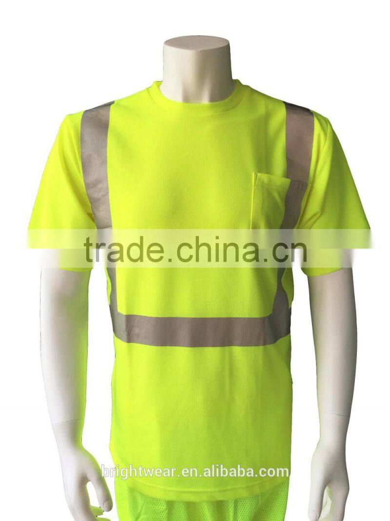 ANSI Class3 two-tone heat- applied high performance warning t-shirt