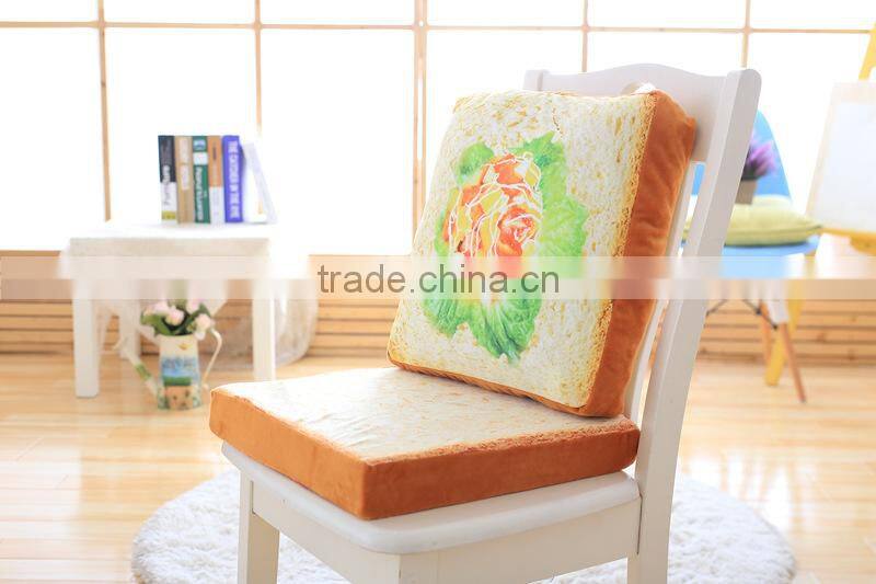 cushion pillow soft cat bed toast butter egg funny sponge cushion