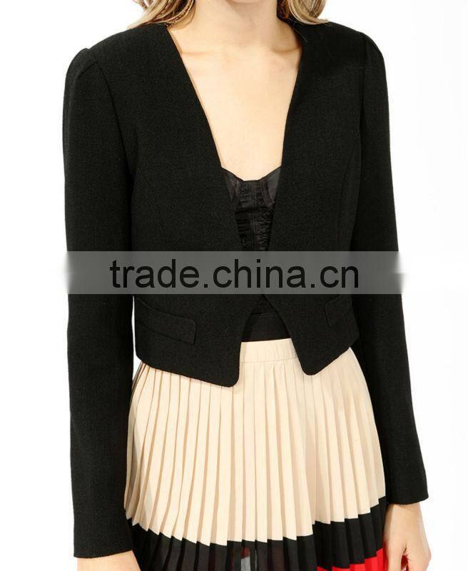 Women's Cropped Textured Blazer