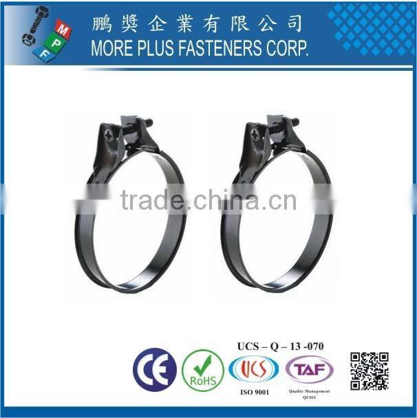 Made in Taiwan Stainless Steel strong stainless steel hose clamps small hose clamps oval shaped hose clamps