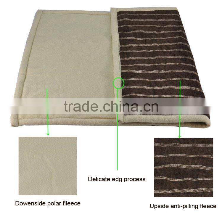 China supplier soft stuffed pet dog sleeping fleece fiberic foil blanket bed wholesale