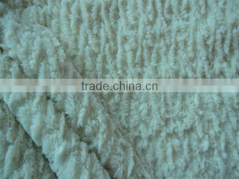 "S"stripe pv plush/toy fabric