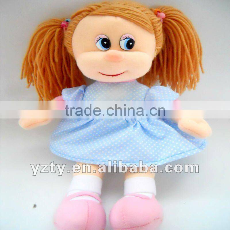 lovely soft plush girl doll musicl baby doll supply