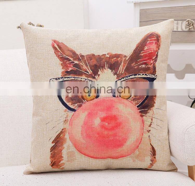 2016 Cat Pillow Decorative Throw Pillow Cushion Cover