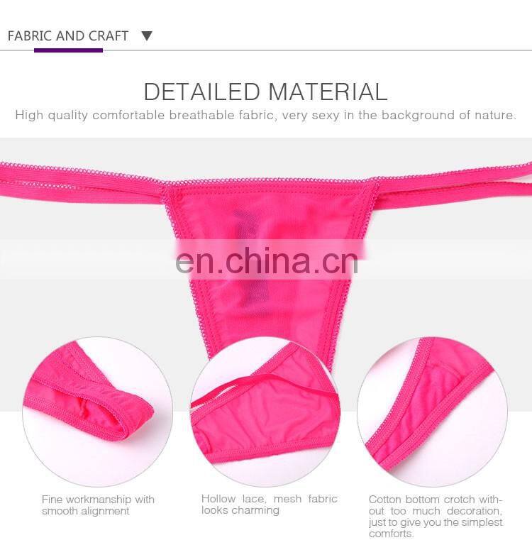 2015 Latest Young Sweet Girl Breathable lace g string pics