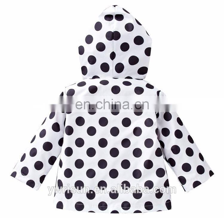New Design Outwear Spring Children's Rain Coat Kids Nylon Waterproof Raincoat