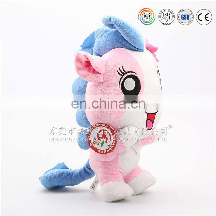 Lovely blue water-drop plush enterprise mascot toy