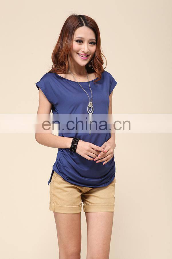 Trade assurance Yihao fashion leisure t-shirts wholesale 2015 women short t shirt