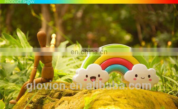 Cute desk lamp for baby sleep sound and light control wall sticker light multi-color novelty decorative bedroom lamp