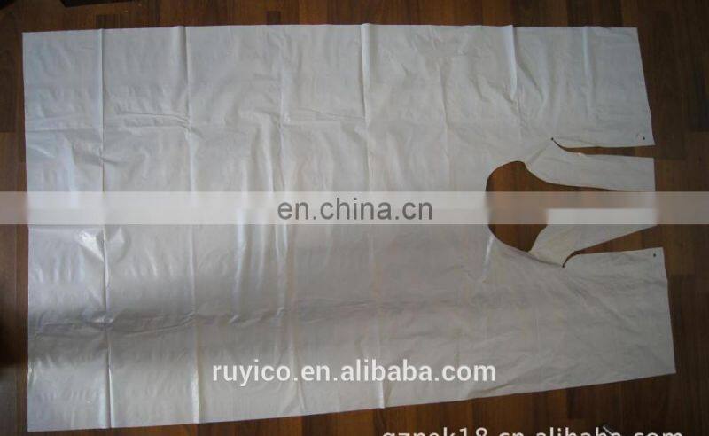 Disposable Plastic Barber Cape / PE Haircut Apron