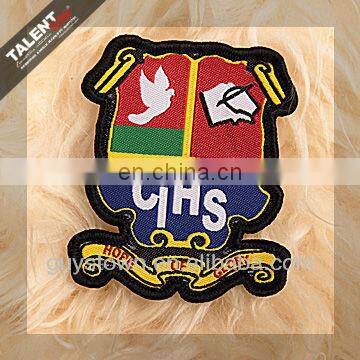 custom promotion woven label badge for garment accessories