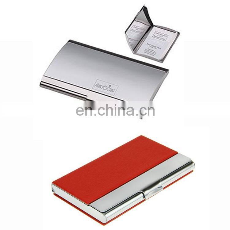 2017Best selling Metal aluminium men business name card holder