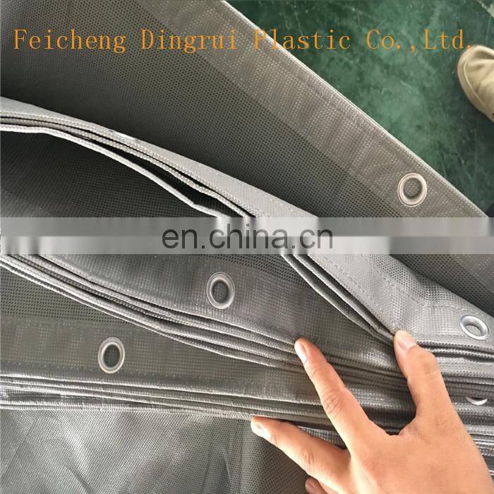 Singapore /Thailand/Japan Market Fireproof And Sunshade PVC Mesh Sheet For Construction