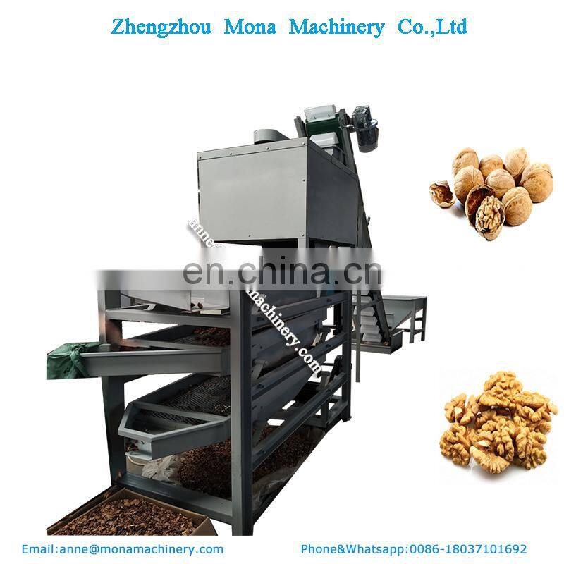 Walnut cracking processing line | walnut nuts shelling machine In United States