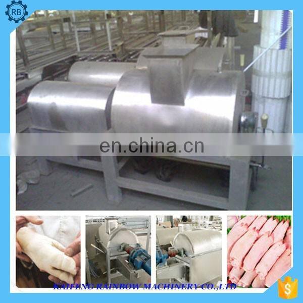 Professional Semi-automatic Sheep Pig Beef Trotter Dehairer Machine pig feet hair removing machine