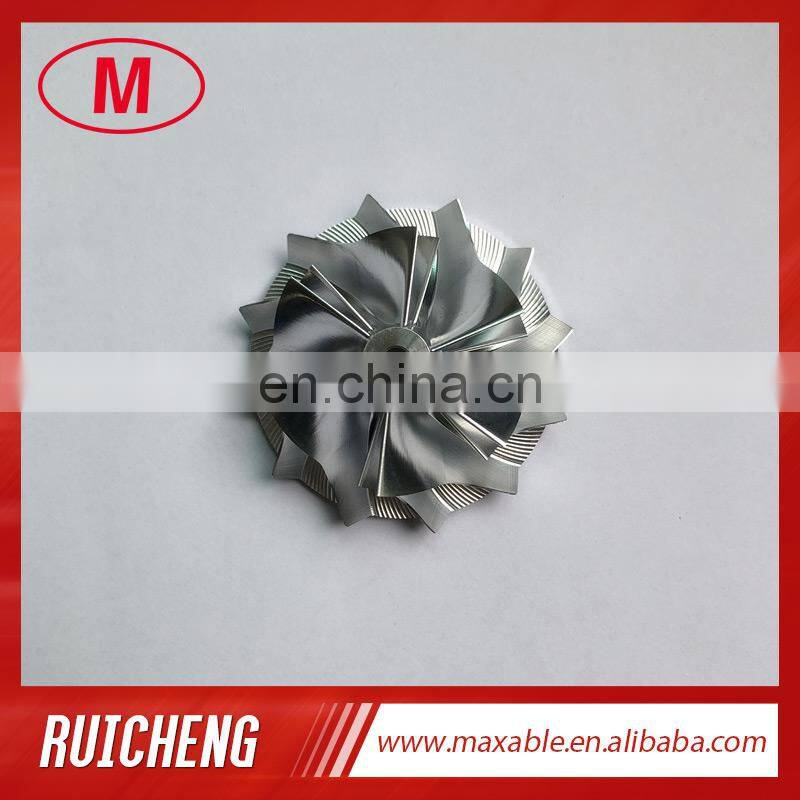 TD03 14T close 39.55/51.00mm 6+6 blades Turbo Billet/milling/aluminum 2618 compressor wheel