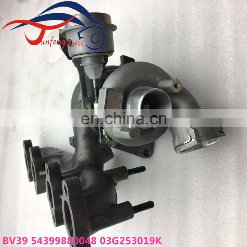 BV39 Turbo 54399700048 03G253019J Turbocharger For Volkswagen Caddy Passat JETTA III (1K2) Golf Touran with BXE/BKC/BLS Engine